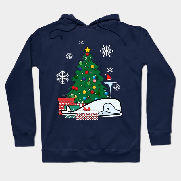 Moby Dick Around The Christmas Tree Hoodie by Nova5